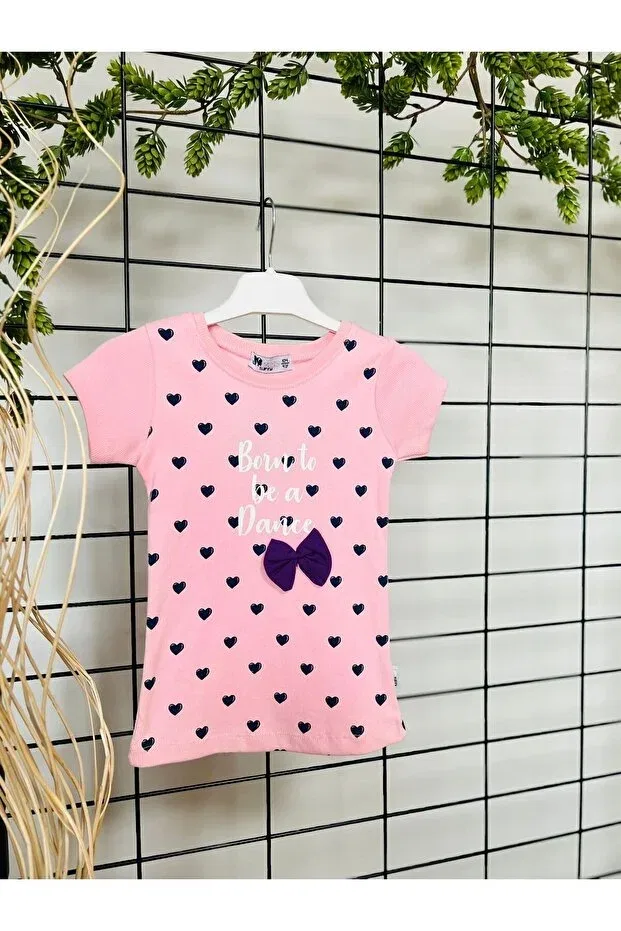 Детская футболка для девочек хлопковая Bebek Perisi, Pink