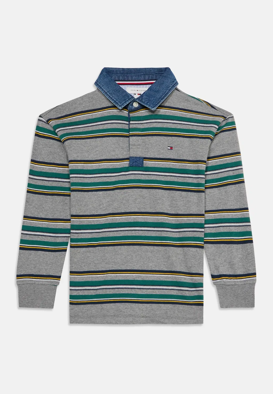 Регби - футболка с длинными рукавами Tommy Hilfiger, Medium Grey Heather — фото 3