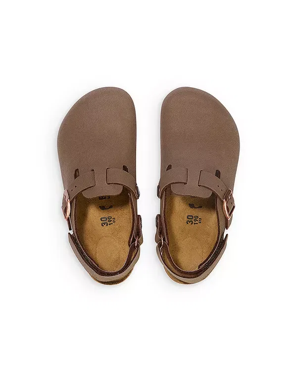 Детские сабо для девочек с контурной стелькой Tokio Kid Birkibuc Birkenstock, коричневый — фото 3