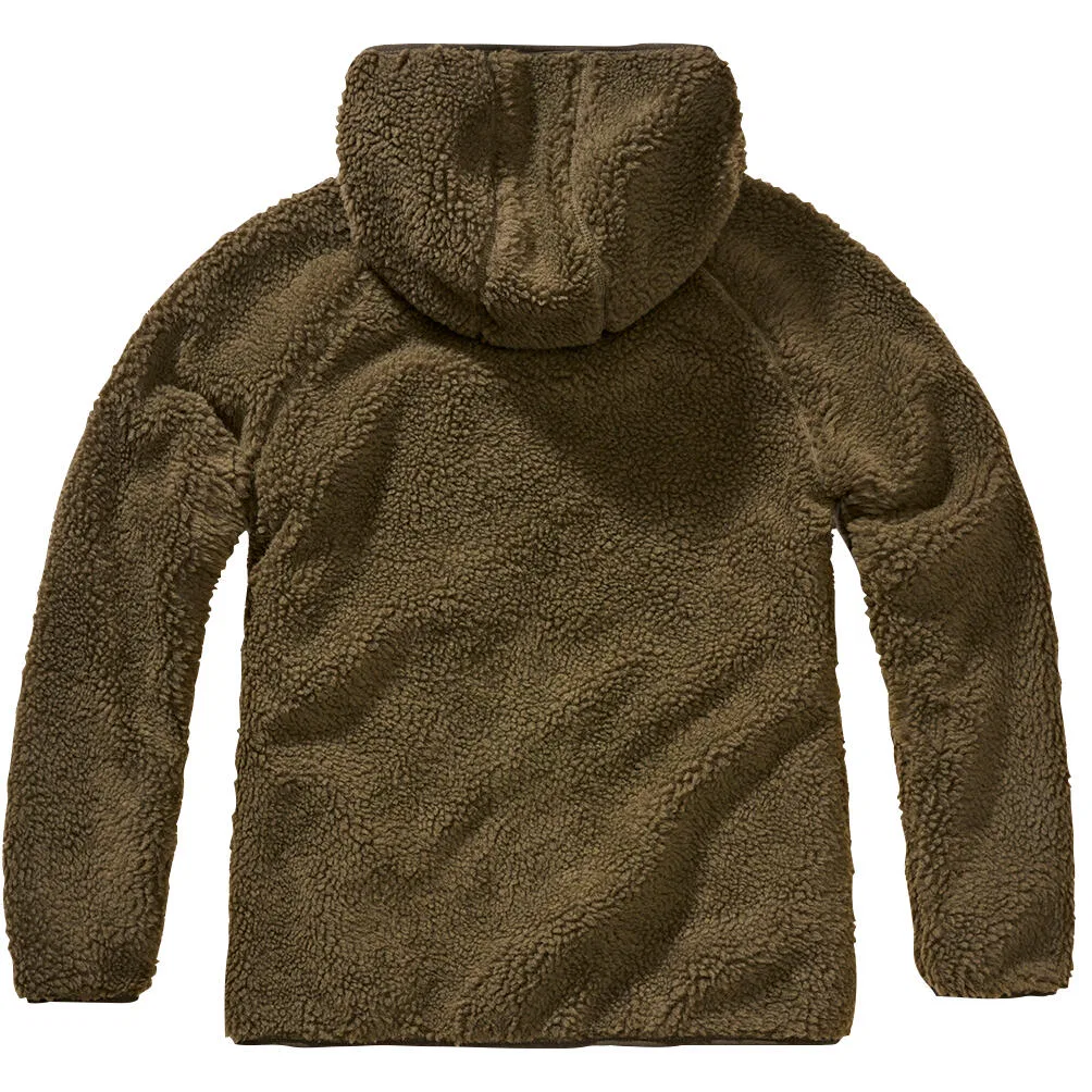Женская утепленная куртка из флиса с капюшоном Teddyfleece Hooded Brandit, Olive — фото 2