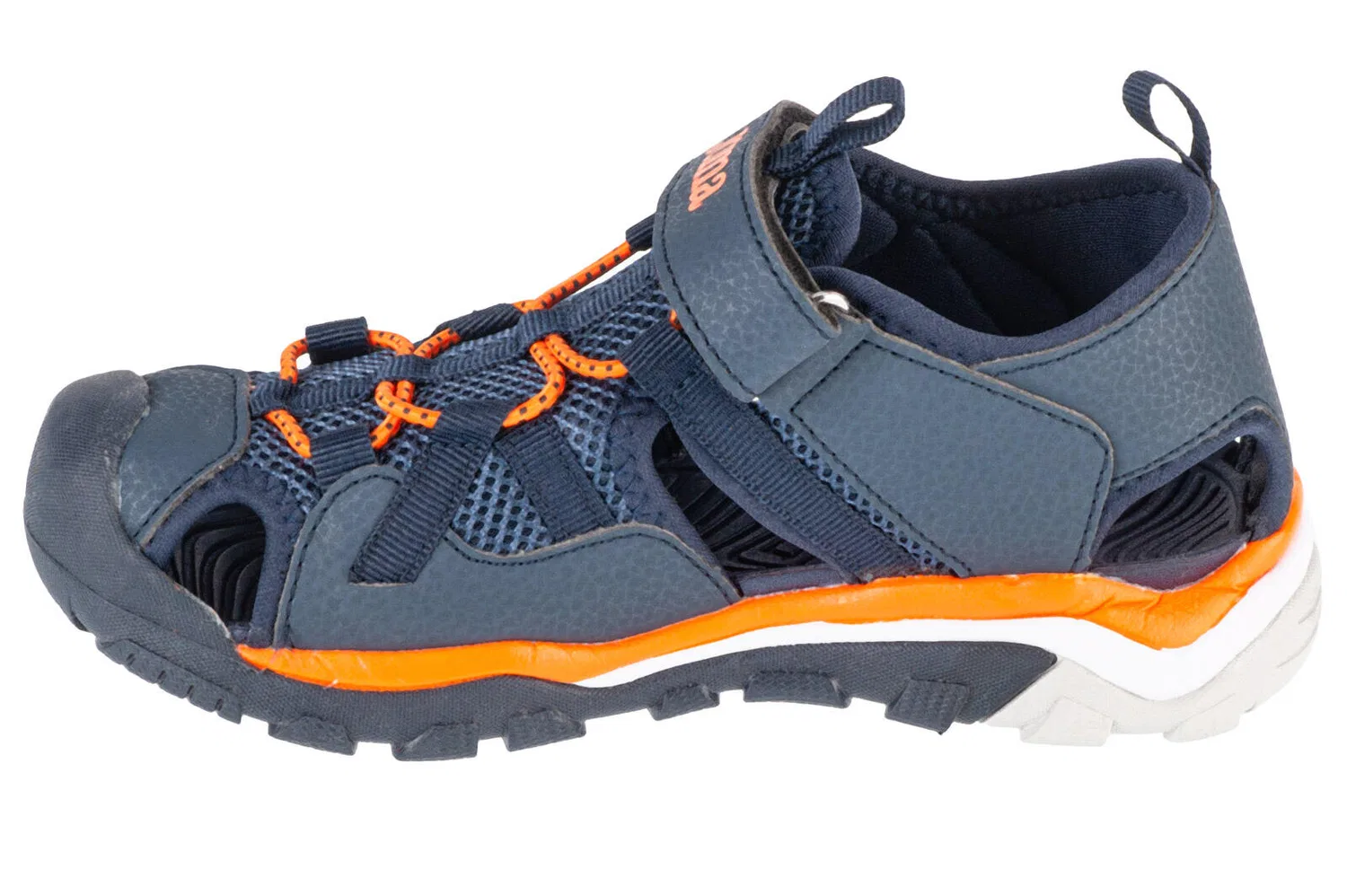 Детские сандалии для мальчиков с защитой S.Lake Jr Joma, Navyblau Blau Orange — фото 2