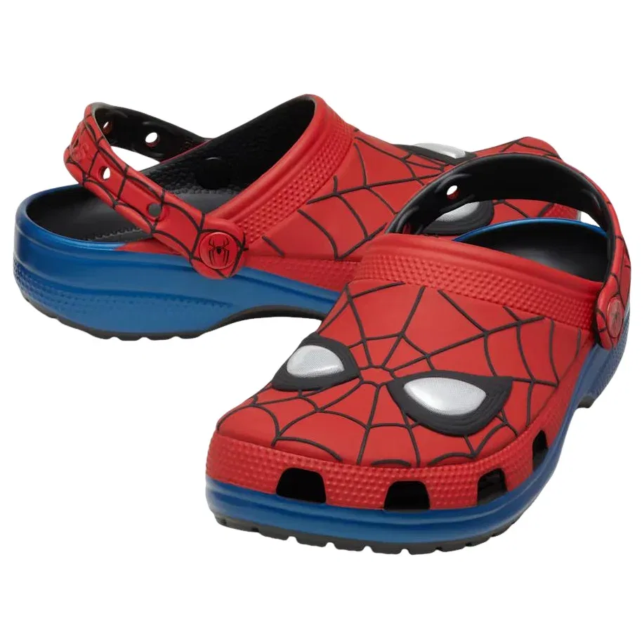 Детские сандалии с резиновым верхом Marvel Classic Clog 'Spider Man' Crocs, Red/Blue/Black — фото 2