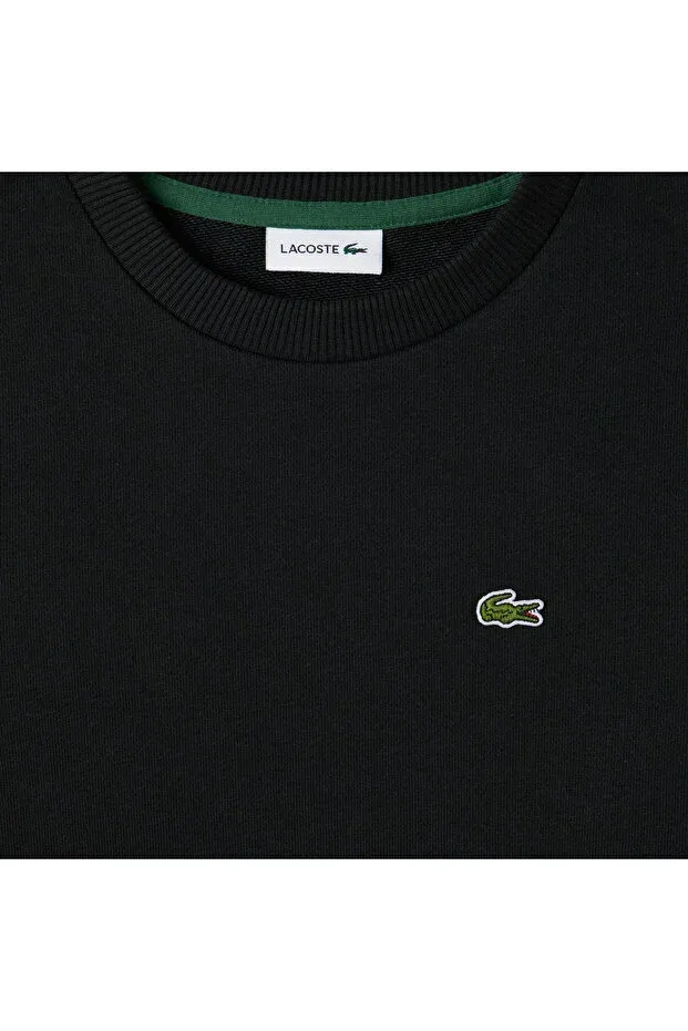 Детские свитшот для девочек с длинным рукавом Lacoste, Black — фото 3