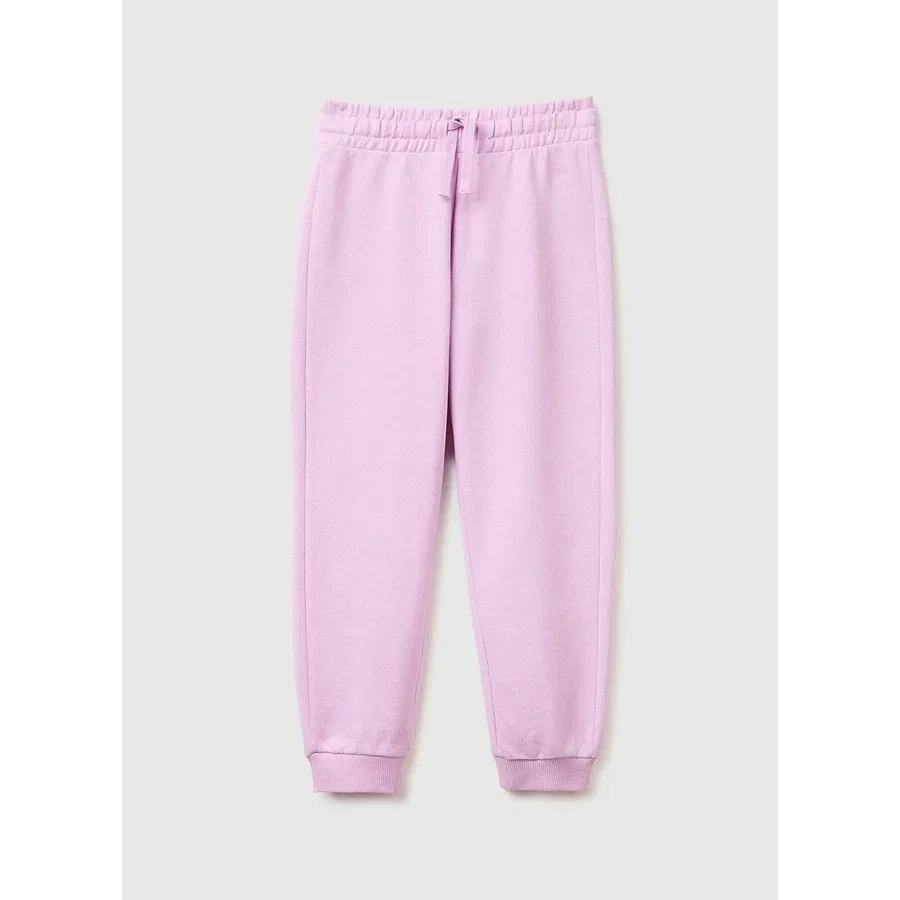 Спортивные штаны с резинкой на талии, модель 3J68CF02H Benetton, Розовый