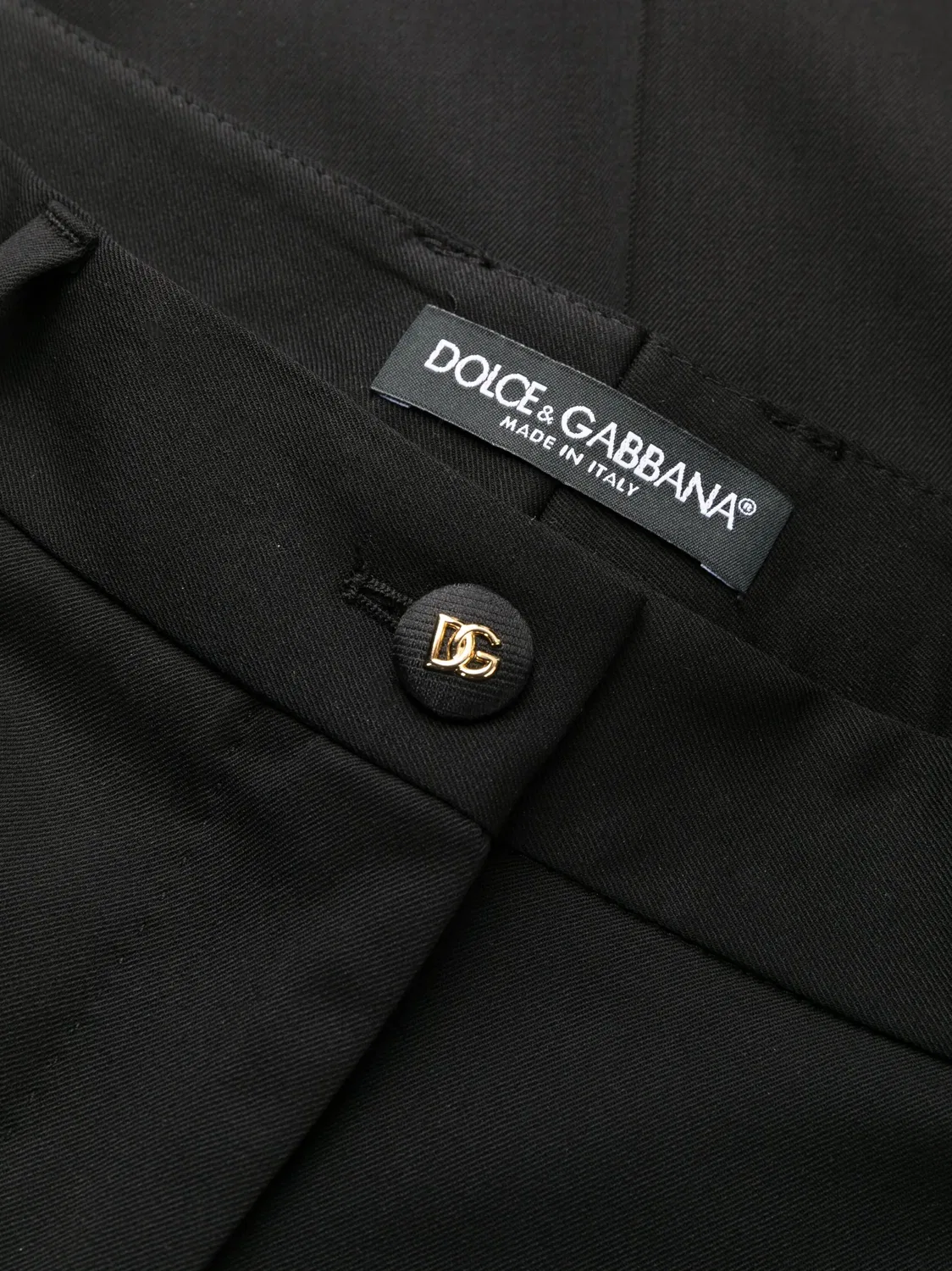 Обрезанные прямые брюки Dolce & Gabbana, черный — фото 2