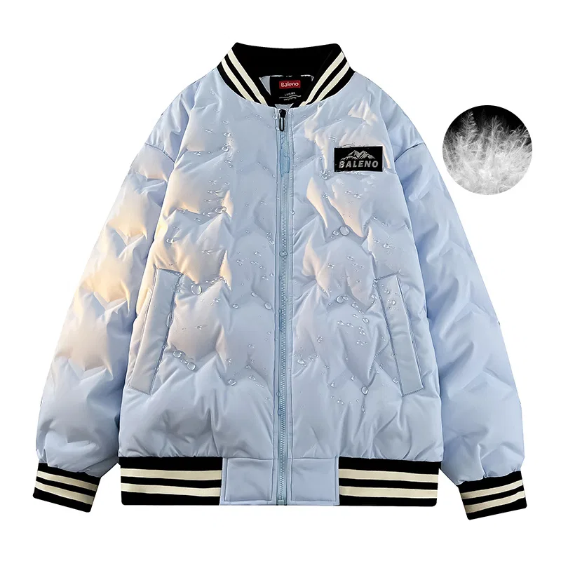 Детский пуховик с бейсбольным воротником BALENO, Light Blue