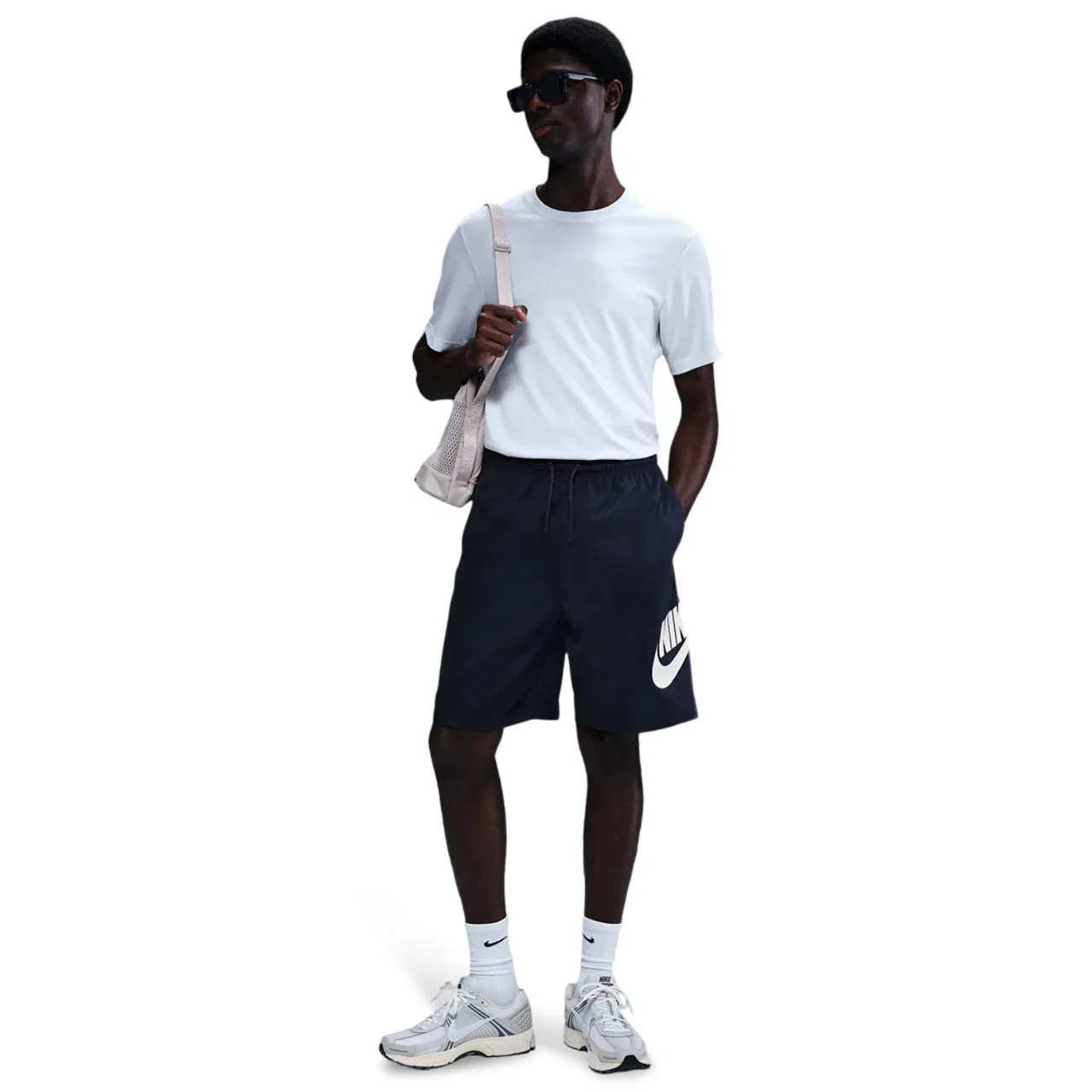 Мужские шорты Club Woven Nike, цвет White/Obsidian