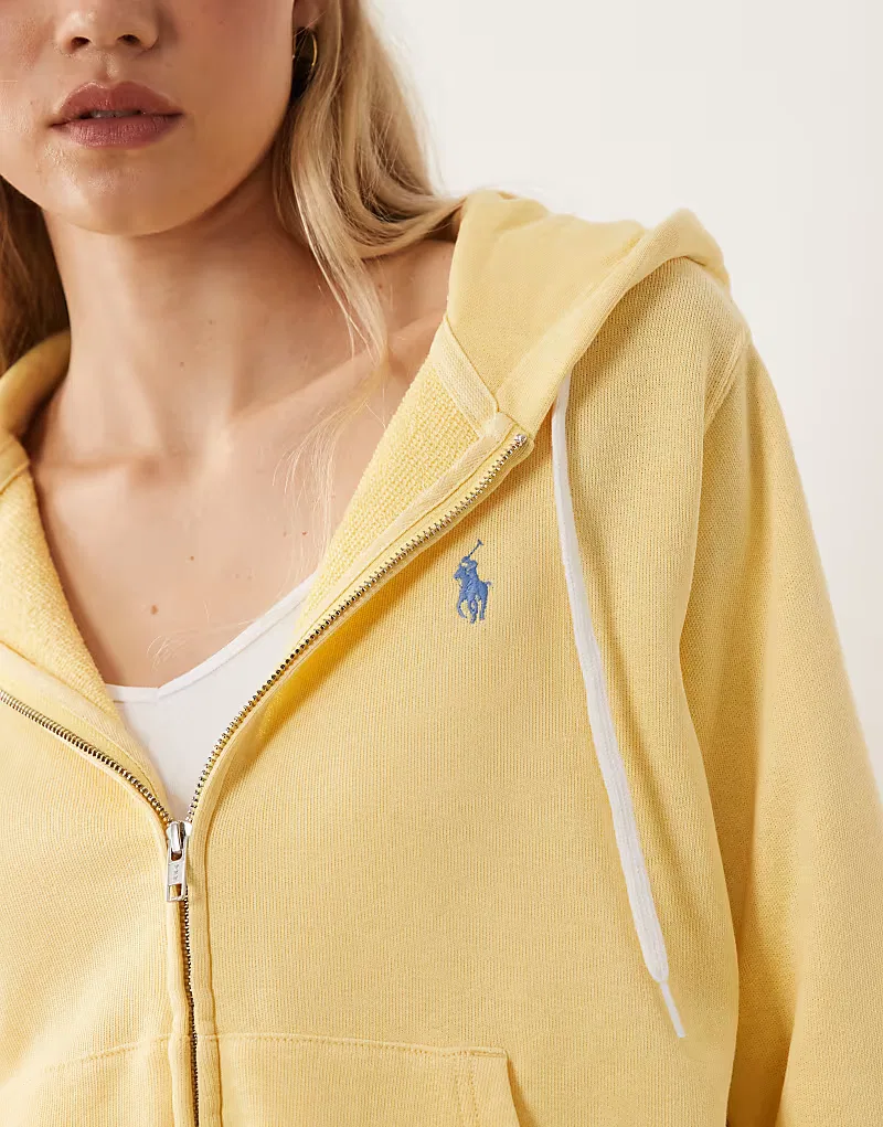 Толстовка Polo Ralph Lauren на молнии желтого — фото 2
