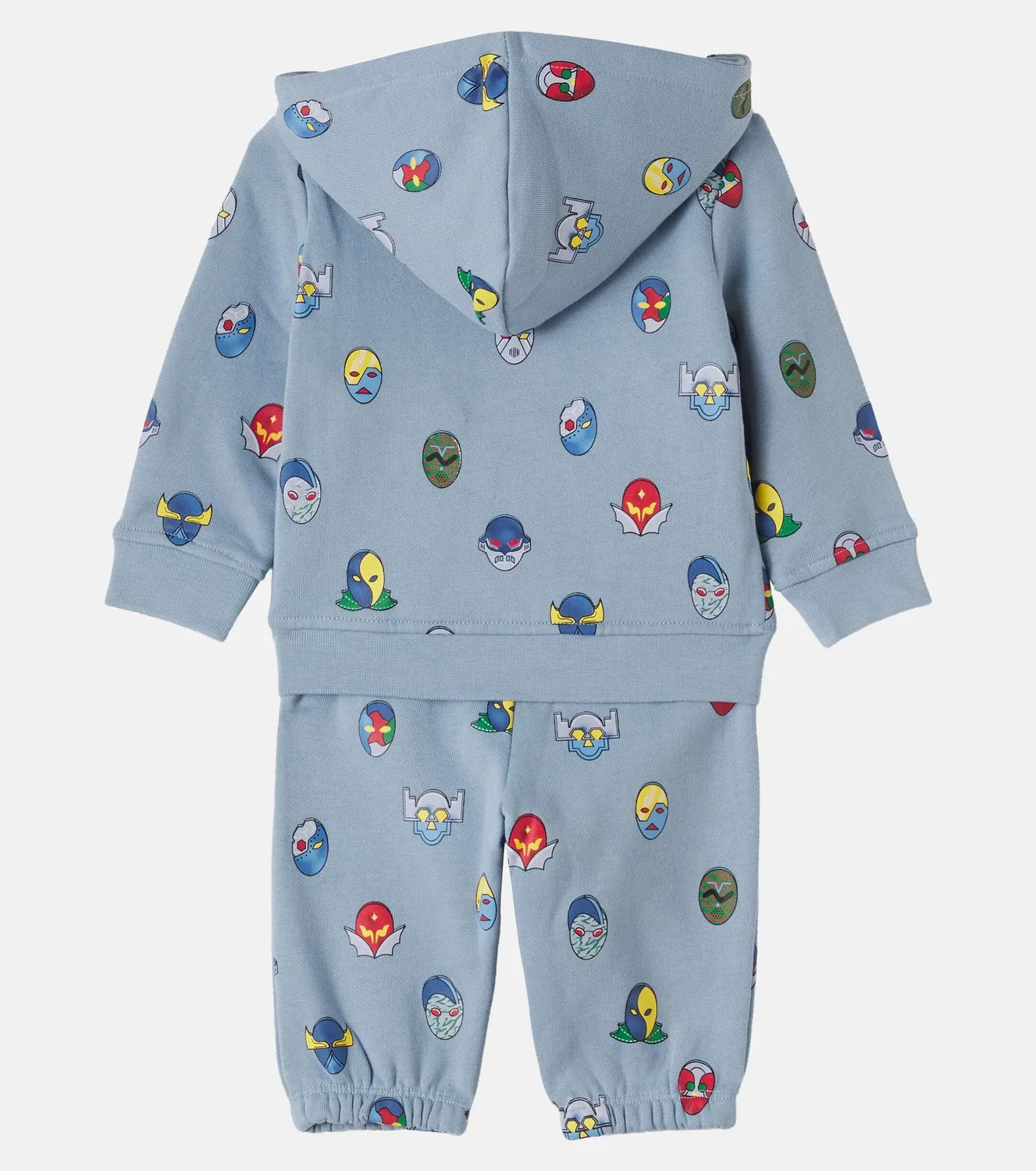 Комплект из толстовки и спортивных штанов с принтом Stella Mccartney Kids, синий — фото 3