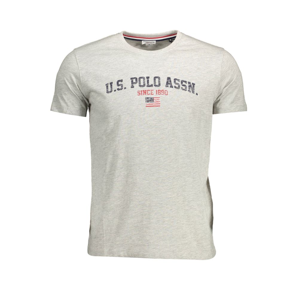 

Коричневая хлопковая мужская футболка U.S. Polo Assn.