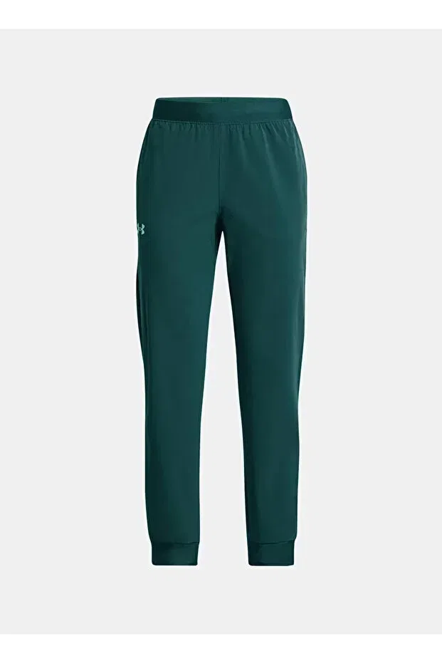Детские спортивные штаны для девочек скинни из эластана Under Armour, Green — фото 2