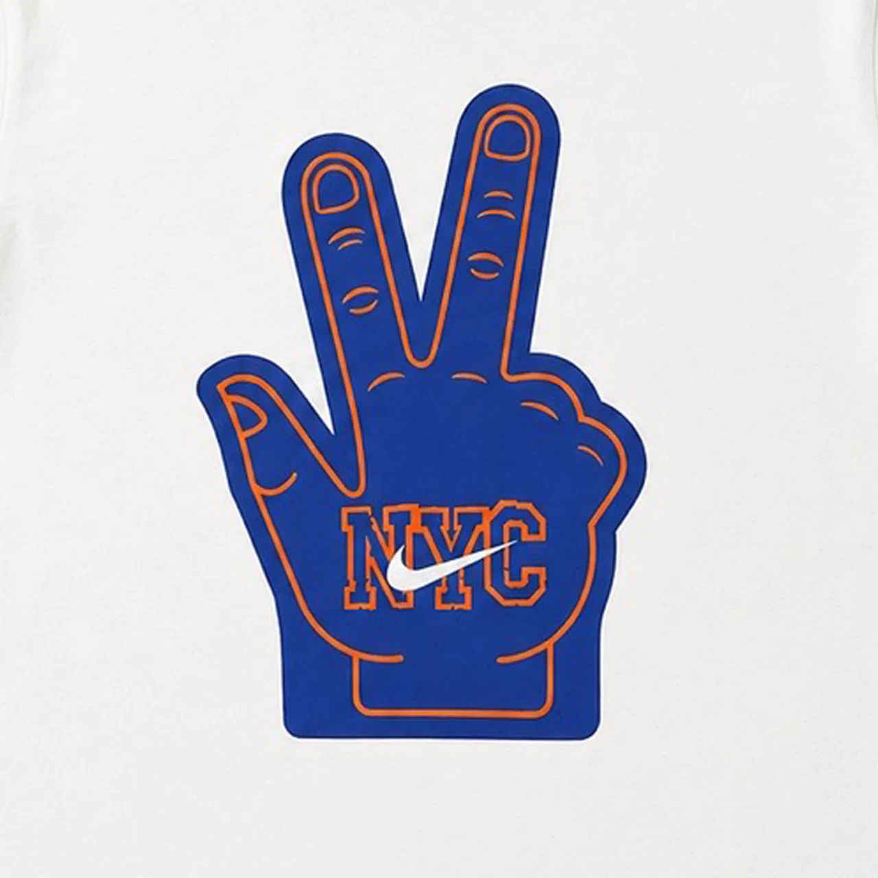Футболка для мальчиков Knicks '26 Champs Foam Finger Nike, белый/синий — фото 2