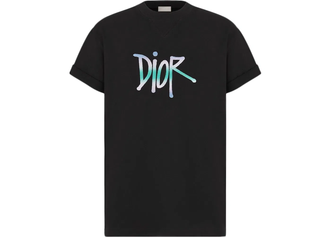Мужская футболка с принтом Oversized Logo Dior, Black
