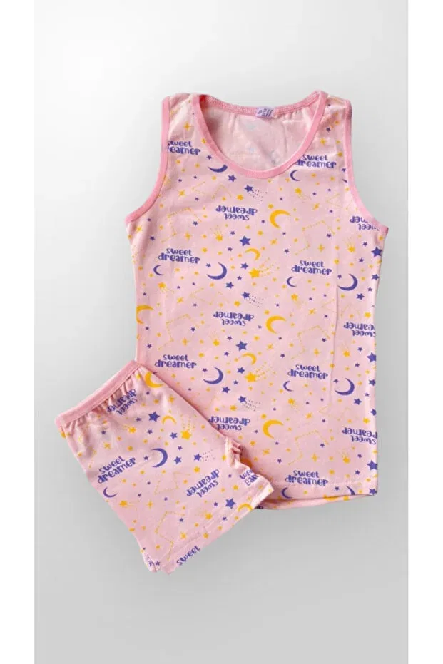 Детский комплект белья для девочек с принтом Elmas Kids, Pink