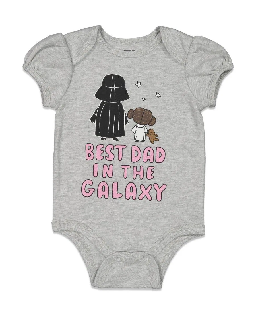 Боди с коротким рукавом с принтом Star Wars, Grey Vader Leia