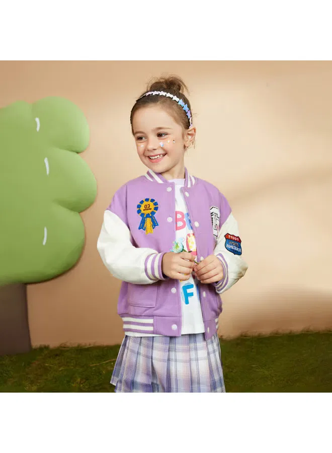Кардиган унисекс с длинным рукавом Peppa Pig, темно-фиолетовый — фото 4