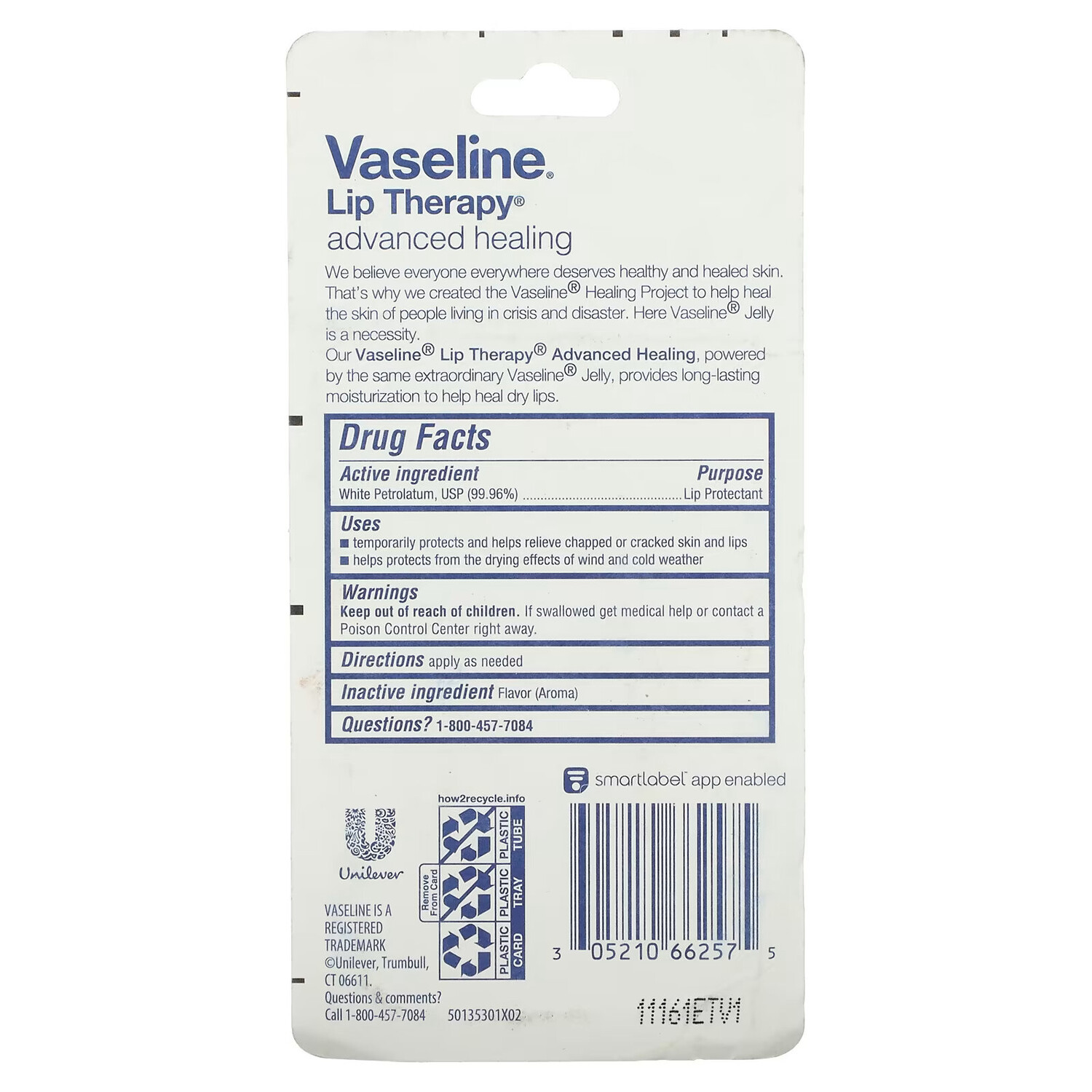 Vaseline Lip Therapy Advanced Healing, 2 тюбика — фото 4