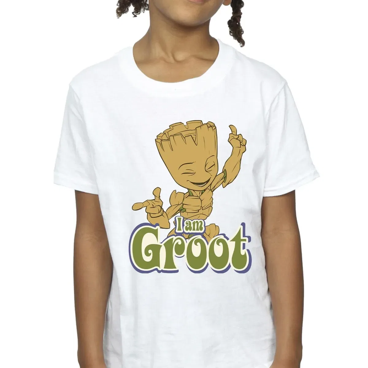 Футболка хлопковая Groot Dancing Guardians Of The Galaxy, White — фото 3