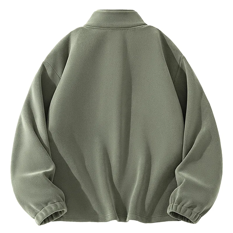 Детское пальто из вельвета Chewy Aoli Fleece Thermal, MINISO, Palm Green — фото 3