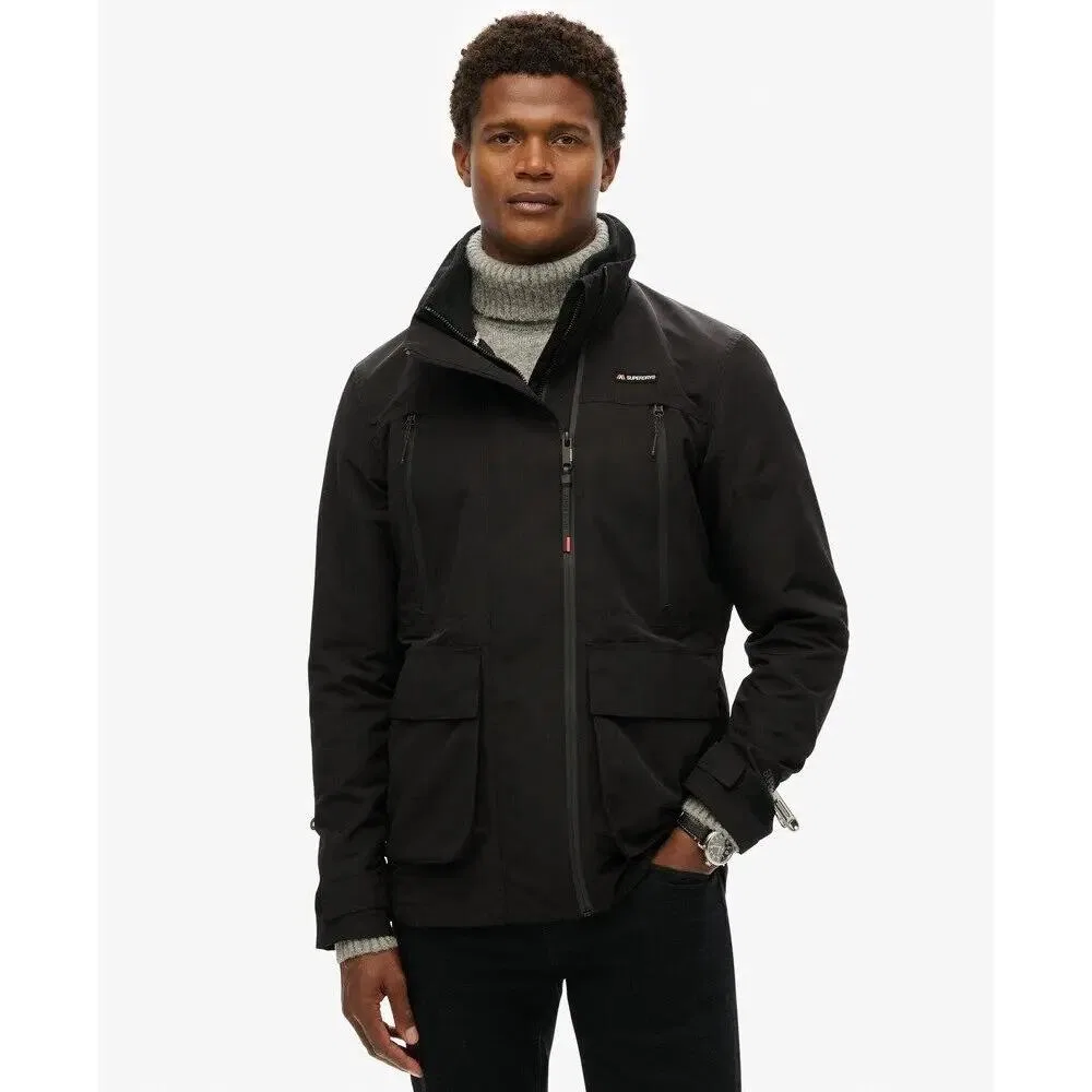 Мужская ветрозащитная куртка Ultimate Superdry, Schwarz — фото 2