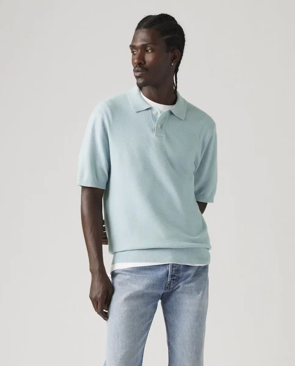 Мужской джемпер с коротким рукавом и поло Levi's, Verde Claro
