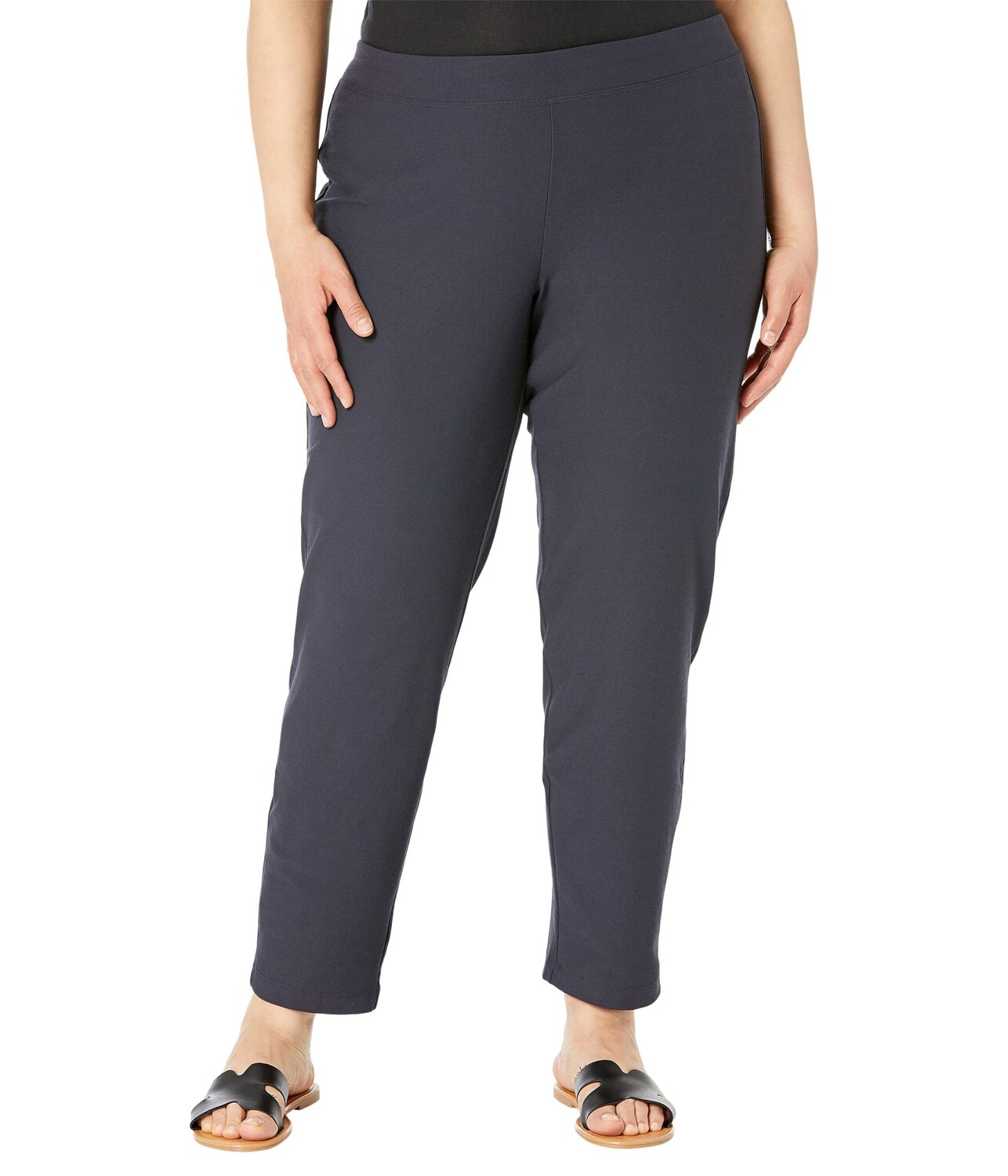 

Брюки Eileen Fisher, Slim Ankle Pants in Washable Stretch Crepe, Серый, Брюки Eileen Fisher, Slim Ankle Pants in Washable Stretch Crepe