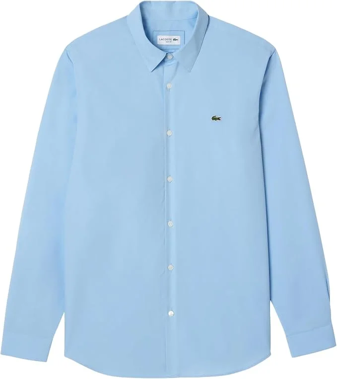 Мужская рубашка Laceston Slim Fit из стрейч-хлопкового поплина Lacoste, Overview — фото 2