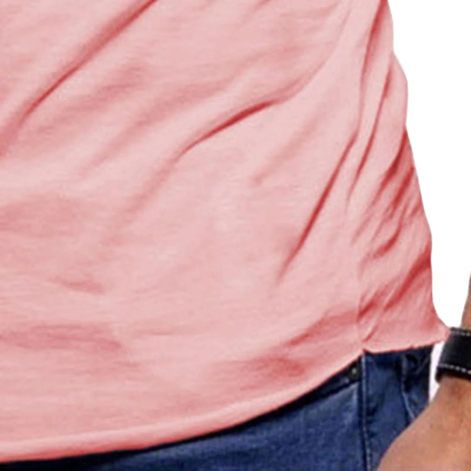 Мужская базовая футболка с V-образным вырезом Slim Fit, Pink — фото 4