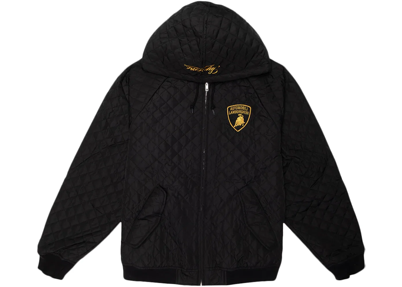 Мужская куртка рабочая с капюшоном Automobili Lamborghini Supreme, Black