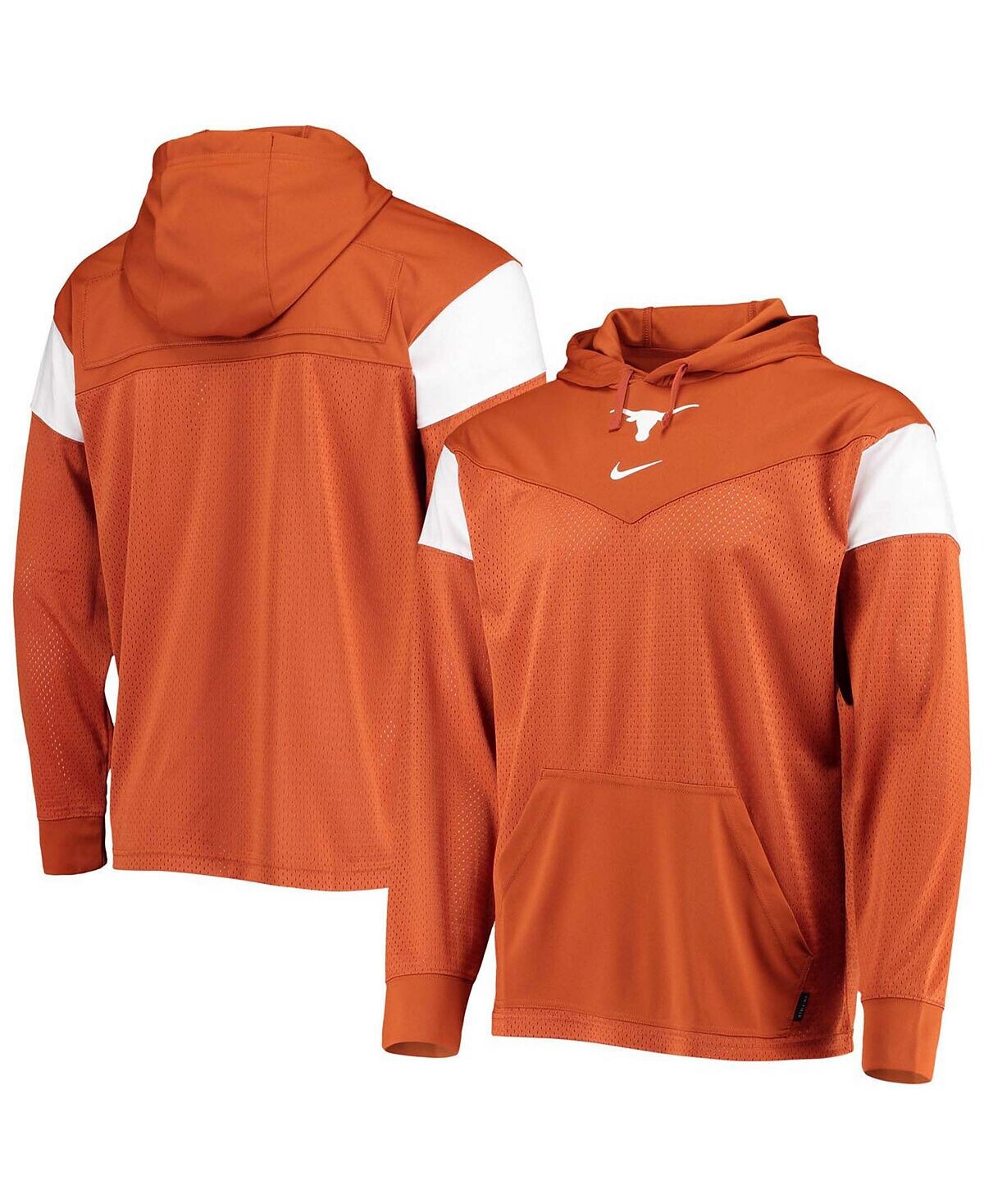 

Мужская толстовка с капюшоном из джерси texas orange texas longhorns sideline jersey Nike, мульти