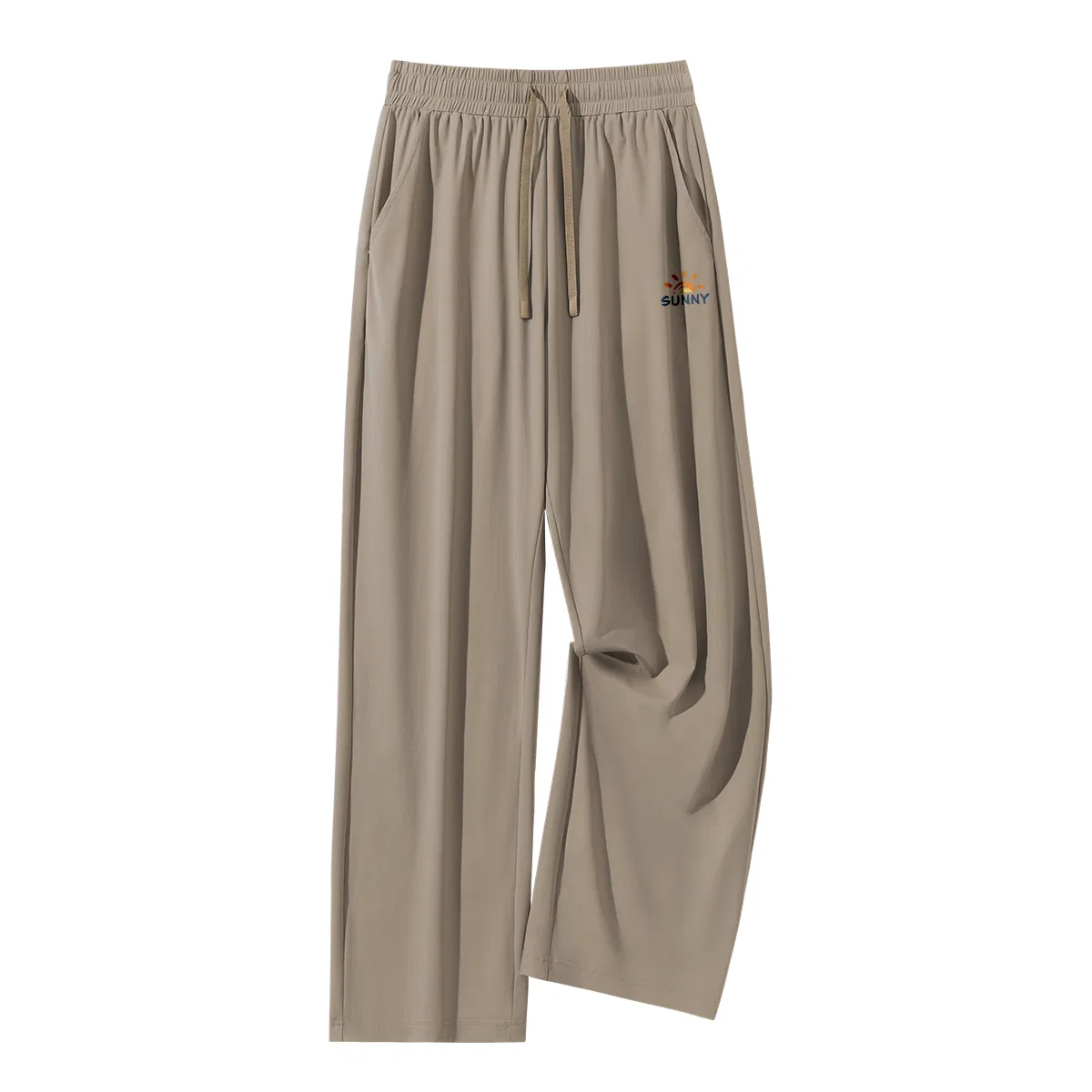Детские повседневные брюки прямого кроя с логотипом Warm Sun Pants MINISO, Khaki