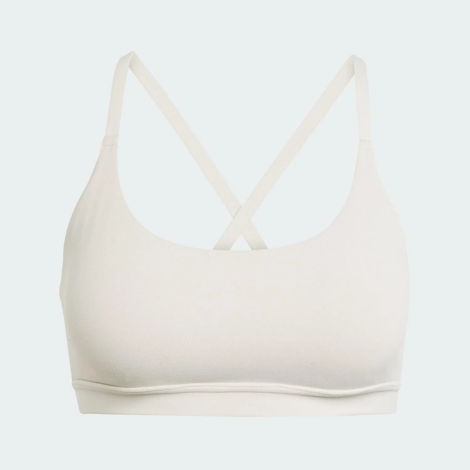 Женский спортивный бюстгальтер с легкой поддержкой All Me Light Support Adidas, Beige — фото 2