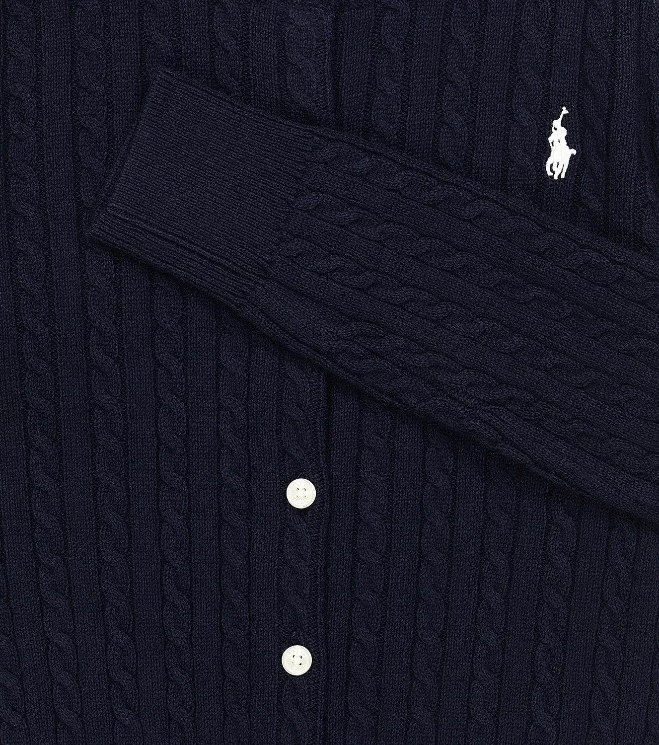 Вязаный кардиган из хлопка в рубчик Polo Ralph Lauren Kids, синий — фото 3