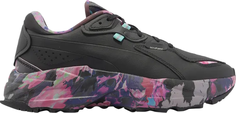 Кроссовки Puma Wmns Orkid Floral - Black Elektro Aqua, черный