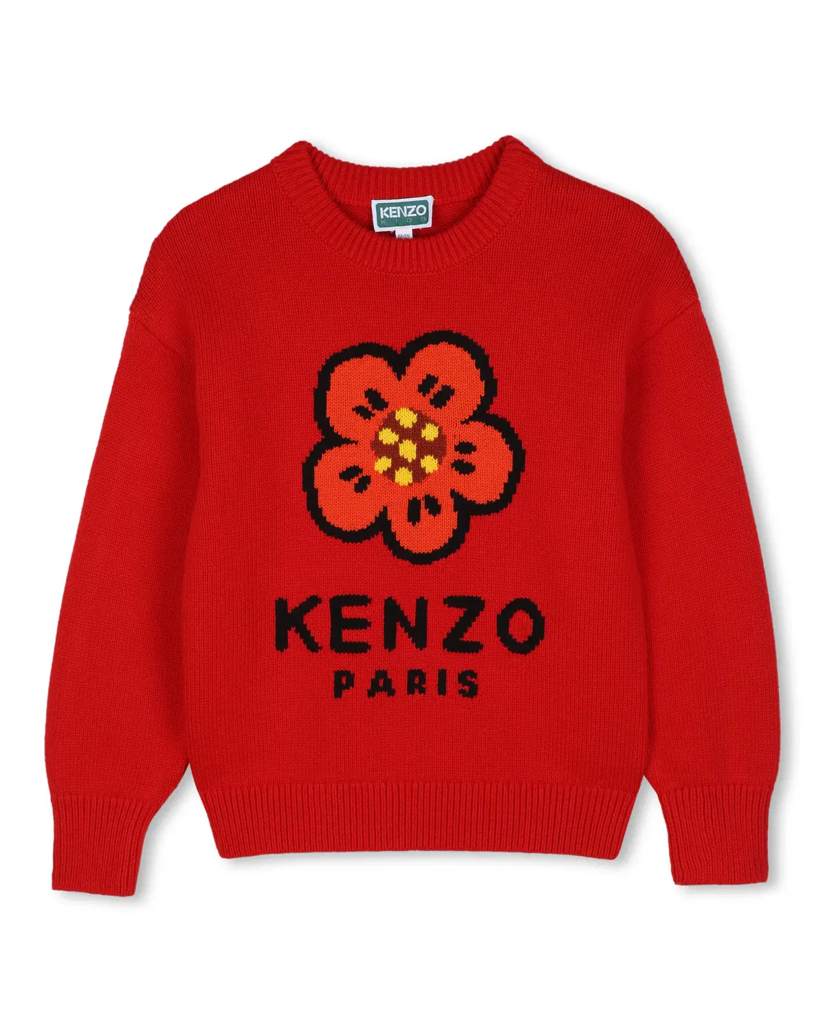 Детский джемпер с принтом Kenzo Kids, Rojo