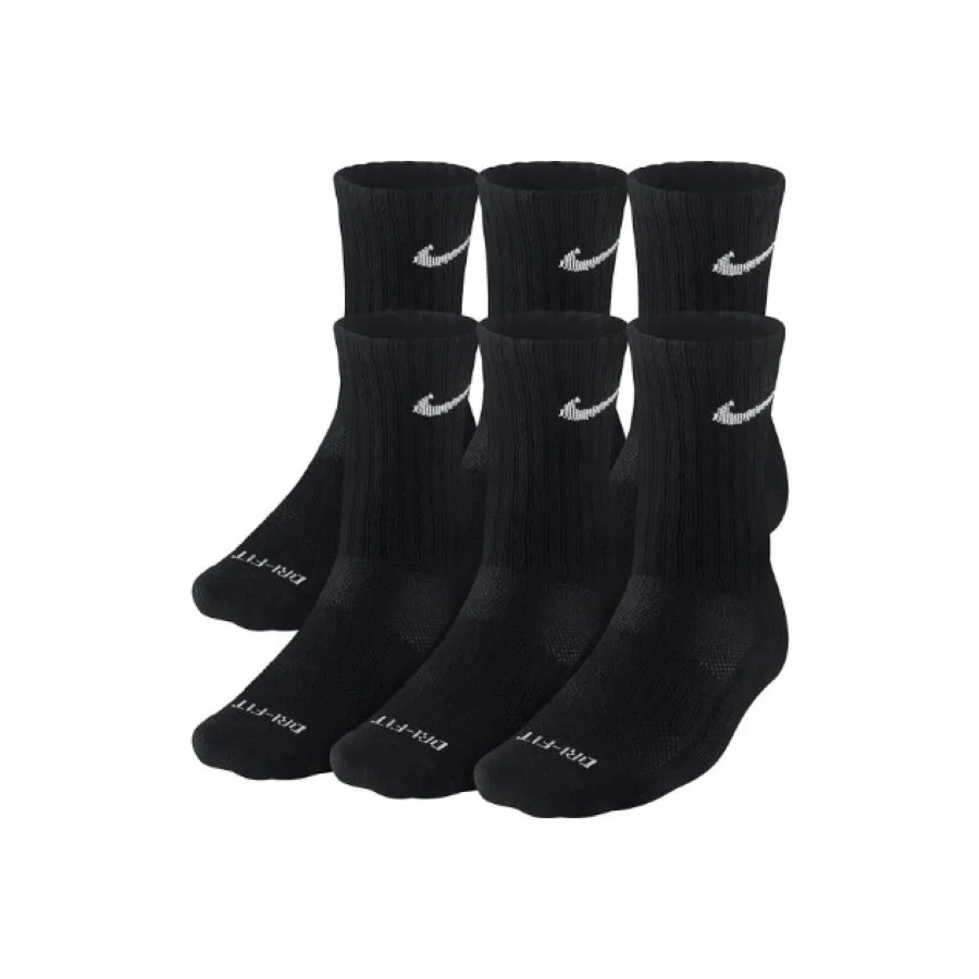 Носки спортивные с длинным голенищем Dri-Fit Cushioned Crew SX4446 Nike, Черный