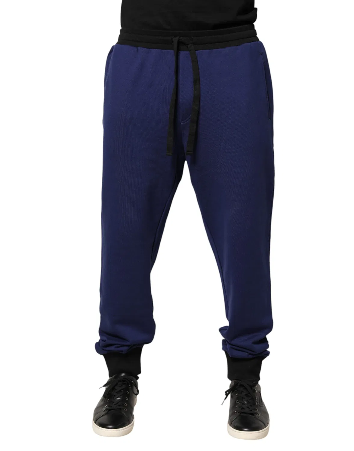 Мужские брюки-джоггеры на шнурке с логотипом Jogger Pants Dolce & Gabbana, Blue — фото 2