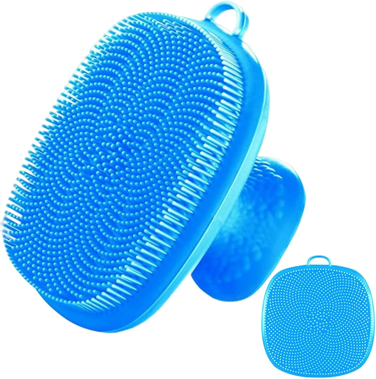 Силиконовая щетка для лица, Generisch, 1 шт, 12 см, Blue