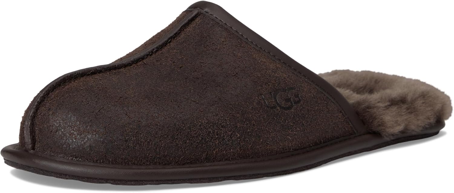 Мужские тапочки UGG Scuff из состаренной кожи, Dusted Cocoa — фото 2