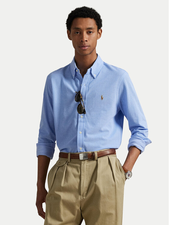 

Рубашка обычного кроя 710979488001 Polo Ralph Lauren, голубой
