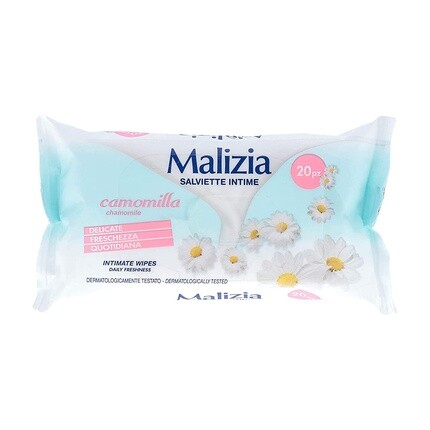 

Салфетки очищающие для интимной гигиены 20 шт., Malizia