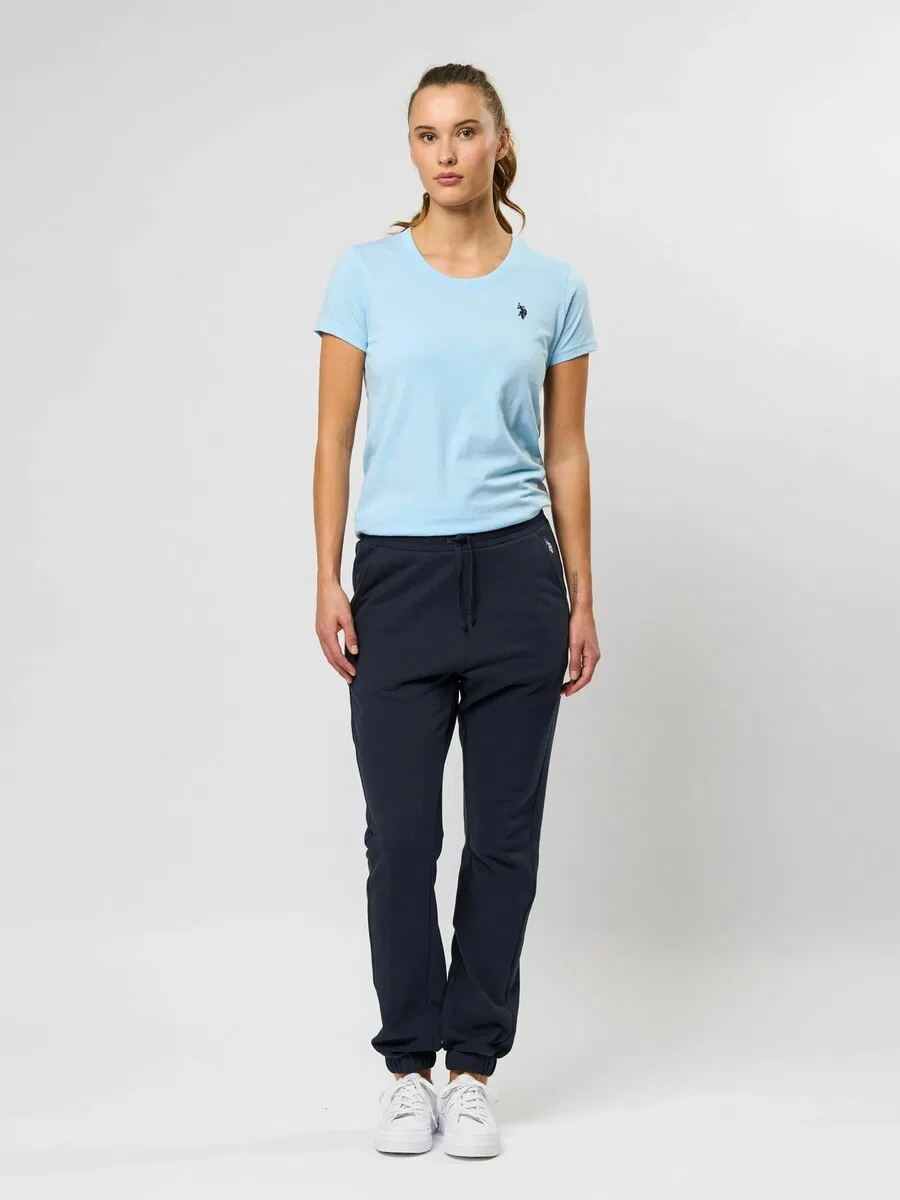 Зауженные брюки U.S. Polo Assn. 'UWIndia' темно-синего цвета — фото 4