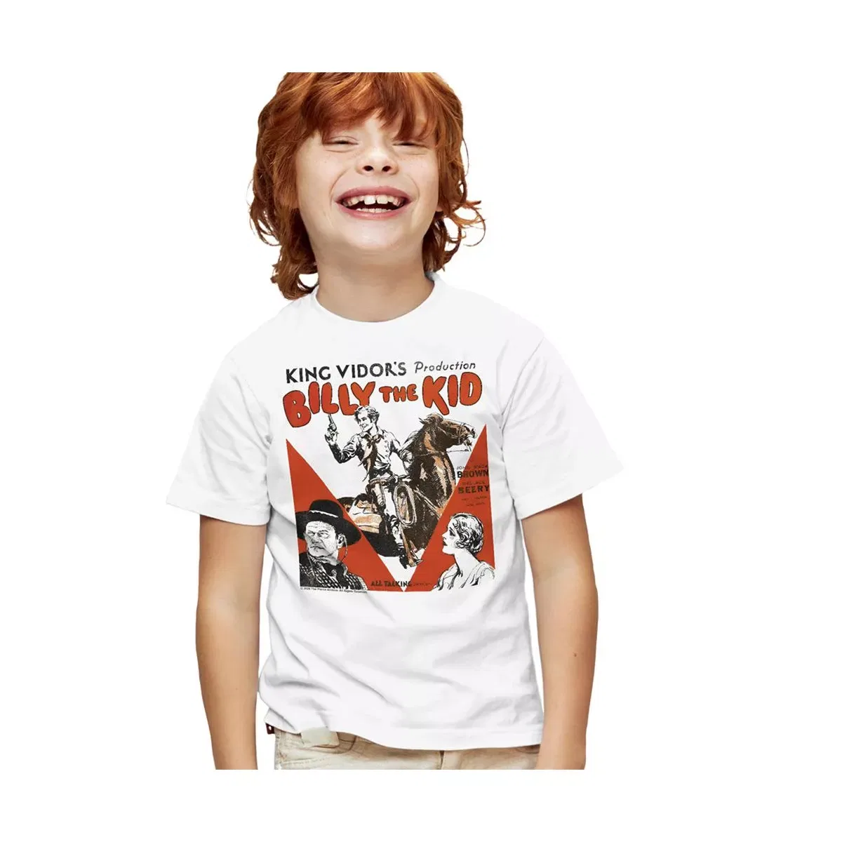 Детская футболка с принтом Billy The Kid LOGOVISION, White