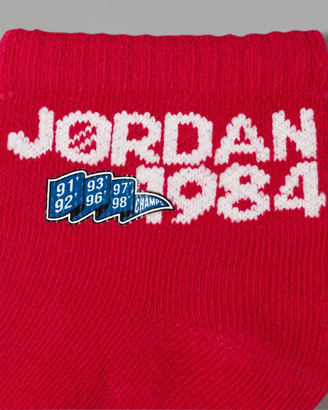 Детские противоскользящие носки Americana для младенцев и малышей (3 пары) Jordan, University Red — фото 2