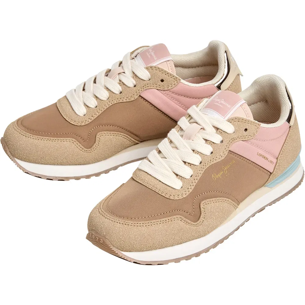 Детские кроссовки для девочек с платформой Hailon Basic Pepe jeans, Brown — фото 3