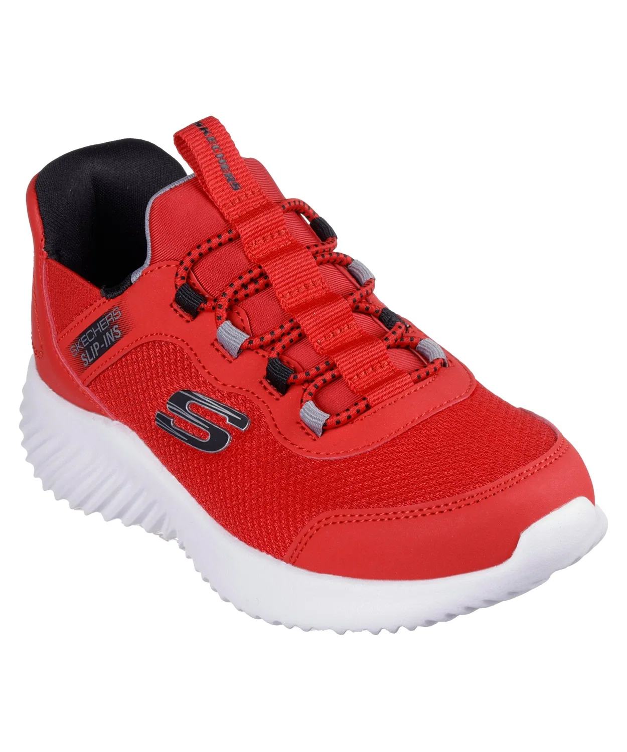 Детские слипоны с принтом Skechers Hands Free Slip-ins Bounder - Brisque Burst, Red