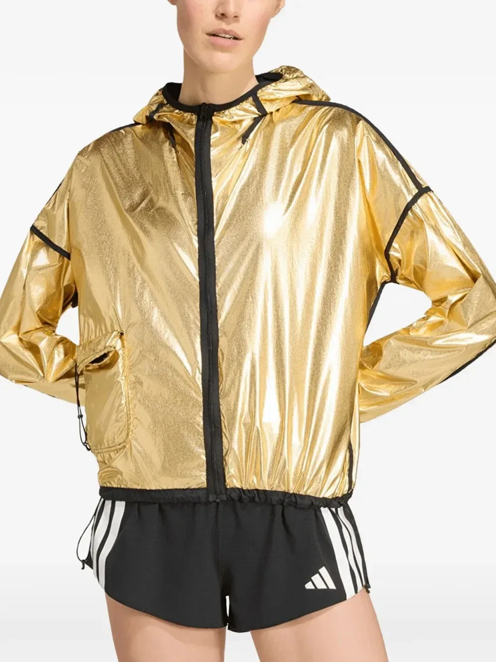 Двусторонняя куртка для бега Adizero Blaze Adidas, золотой