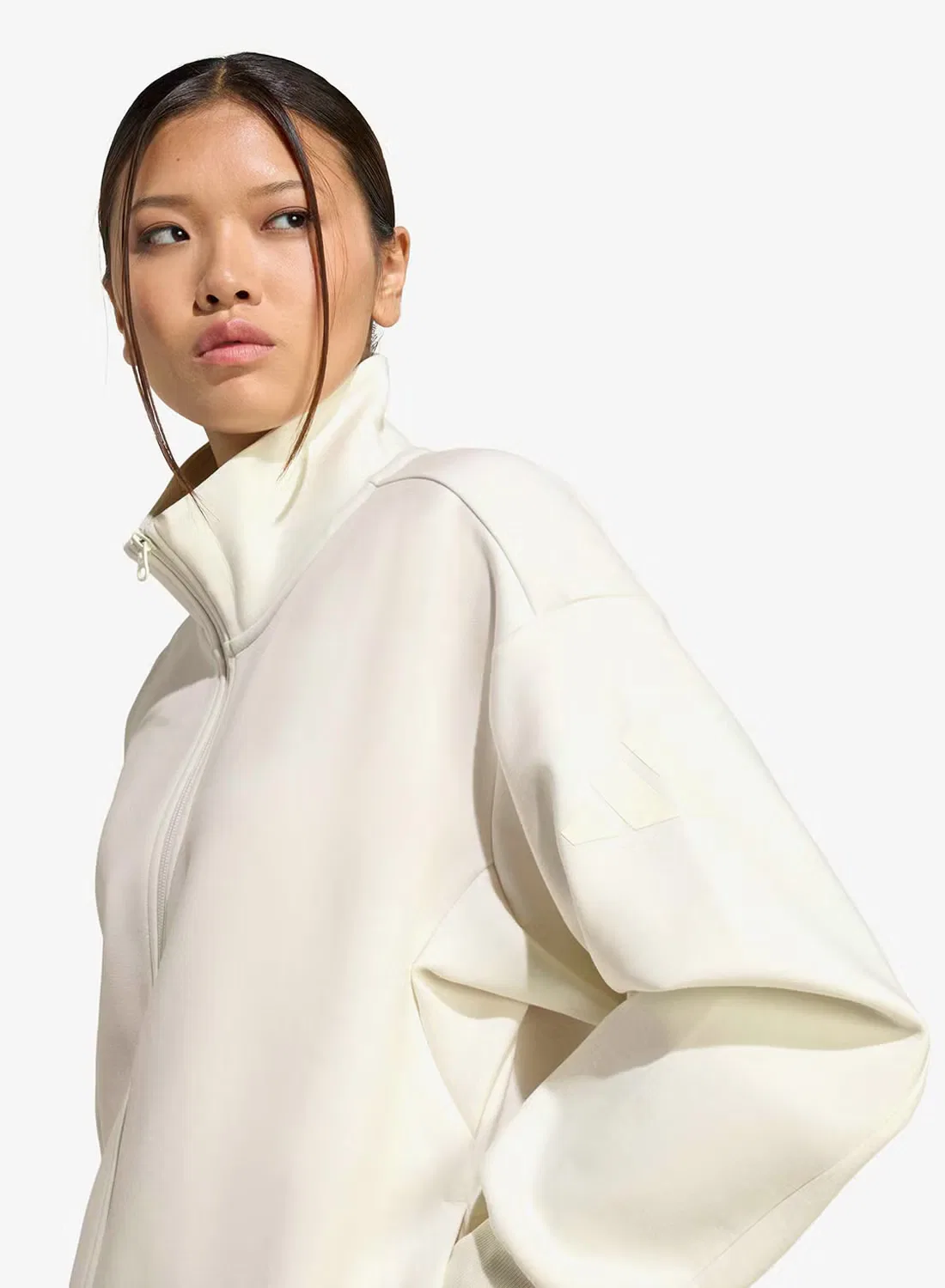 Куртка спортивная мягкая All Szn Soft Lux Adidas, белый — фото 4
