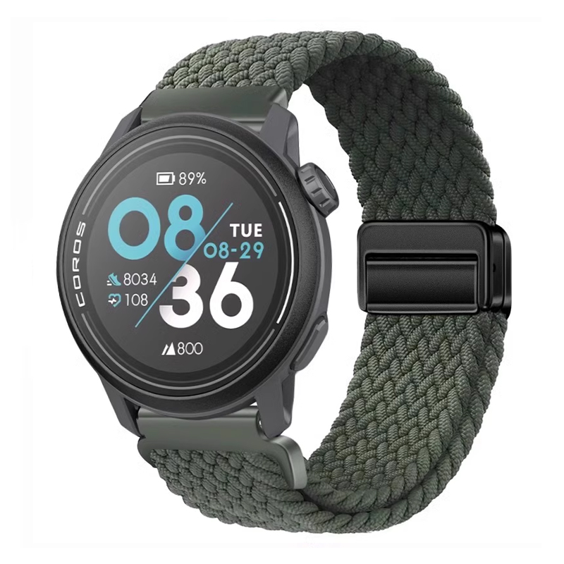 

Penc Iwatch Часы Strap COROS Compatibility Nylon Material 42mm, [Upgraded version - magnetic buckle - woven loop] dark olive green