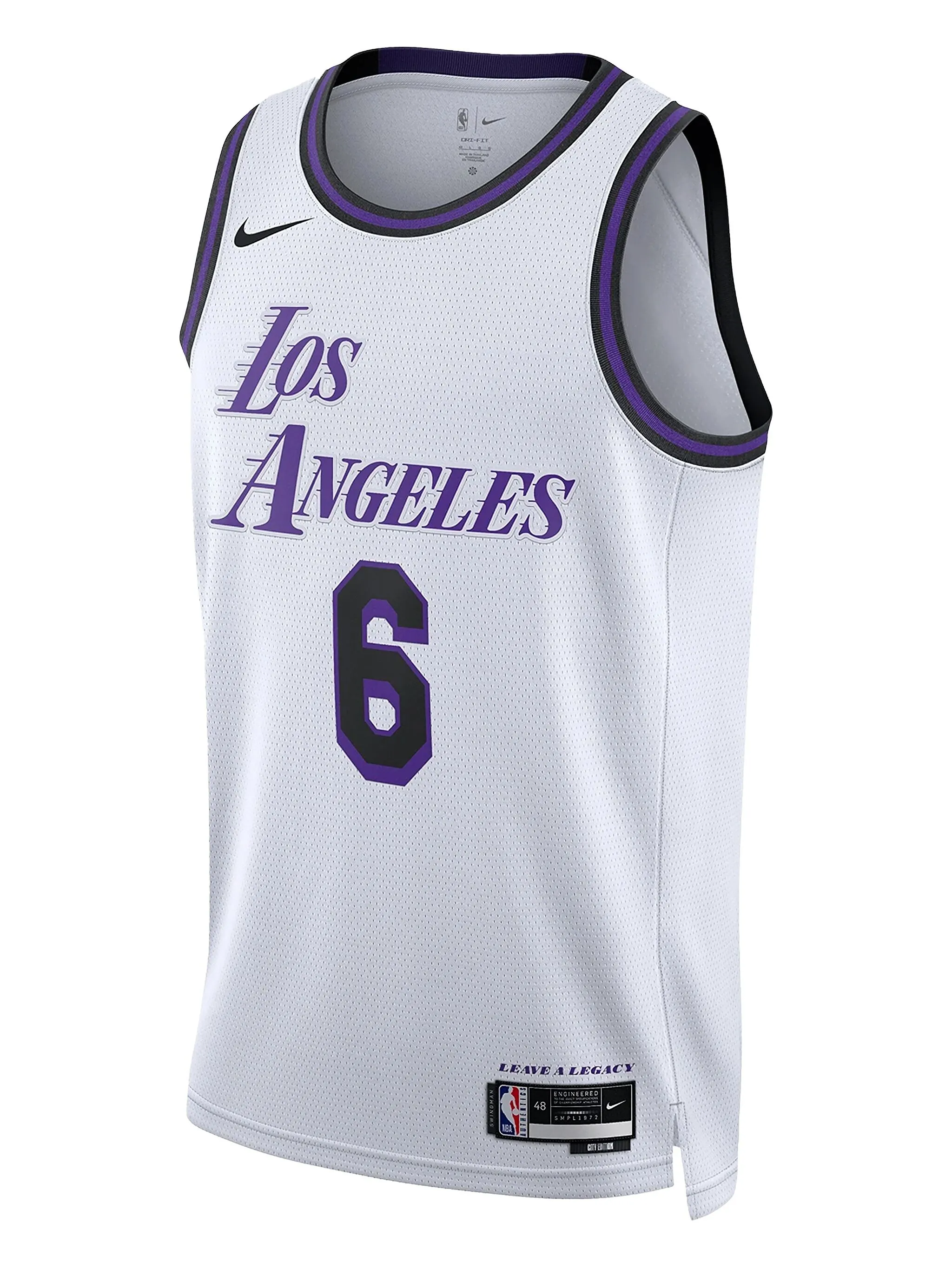

Топ LeBron James Los Angeles Lakers City Edition Nike, белый